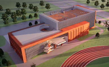 石狮市石光中学体育馆项目门窗幕墙工程